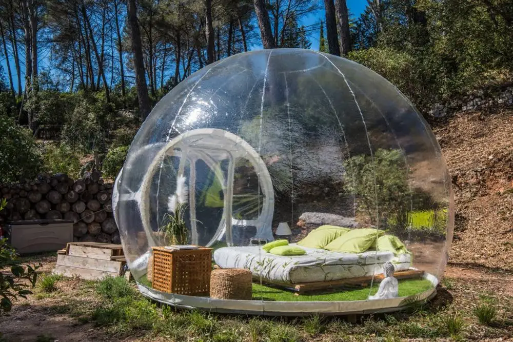 Beautiful Bubble Tent With Fan On Sale Top Quality Inflatable Tree 3M/4M/5M Dia Igloo Dome House Camping | Игрушки и хобби