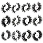 Ресницы для макияжа, 3D норковые ресницы, толстые многоразовые Искусственные ресницы, жестокость, свободный объем, Wispy, мягкие ресницы, натуральные перекрестные норковые накладные ресницы