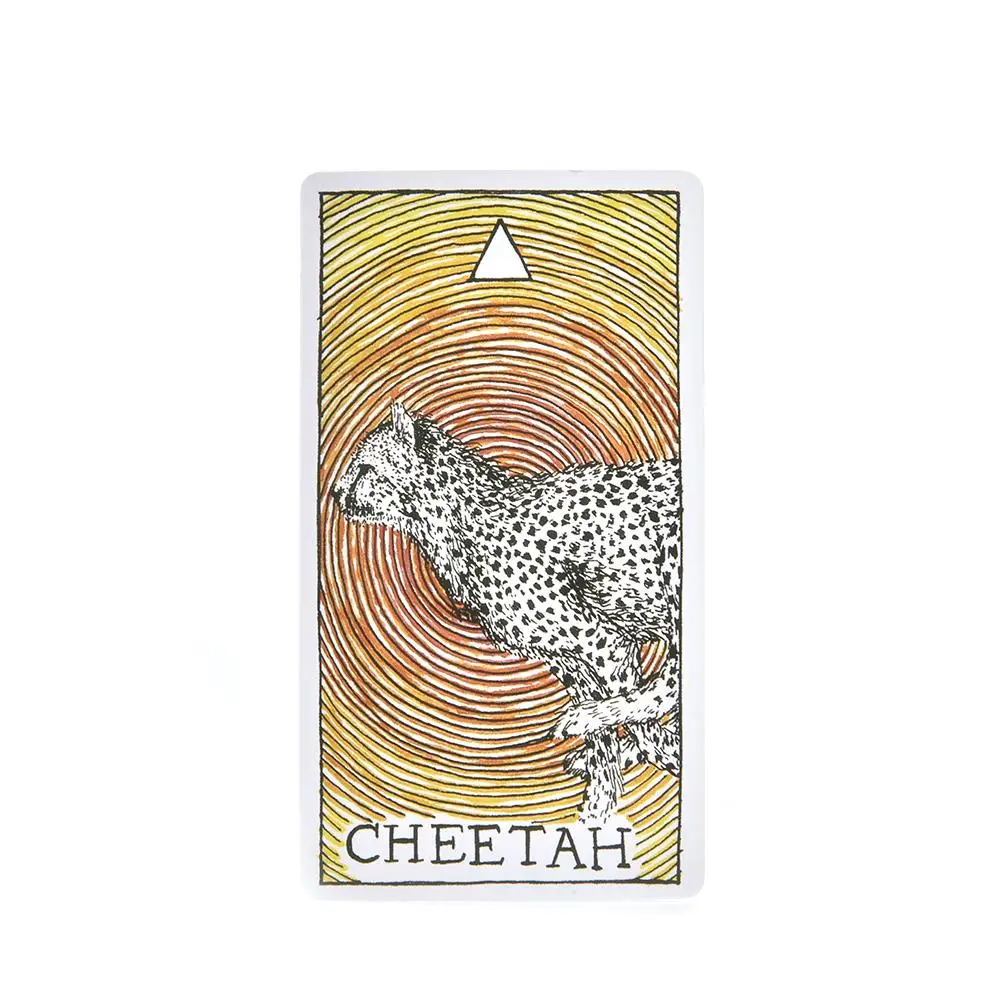 63 листа дикие неизвестные Животные Дух колода руководство карты Таро настольная