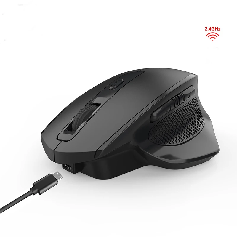 Перезаряжаемая беспроводная мышь Jelly Comb 2 4G игровая с бесшумным кликом для