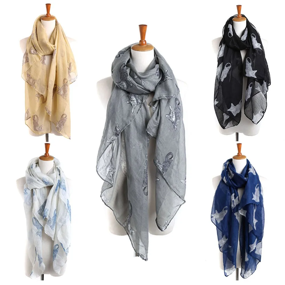 Женский тонкий платок шарфы на голову элегантный атласный шарф с цветочным