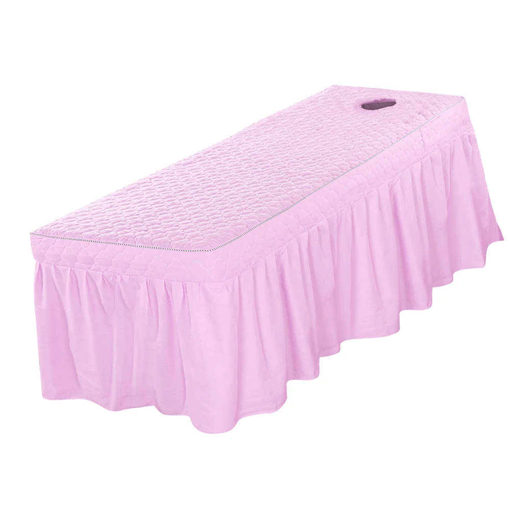 Light Pink Косметическое покрывало для лица, массажный стол, юбка, хлопок, балдахин, для квадратной головы, косметические кровати-190x70 см - Цвет: Light Pink