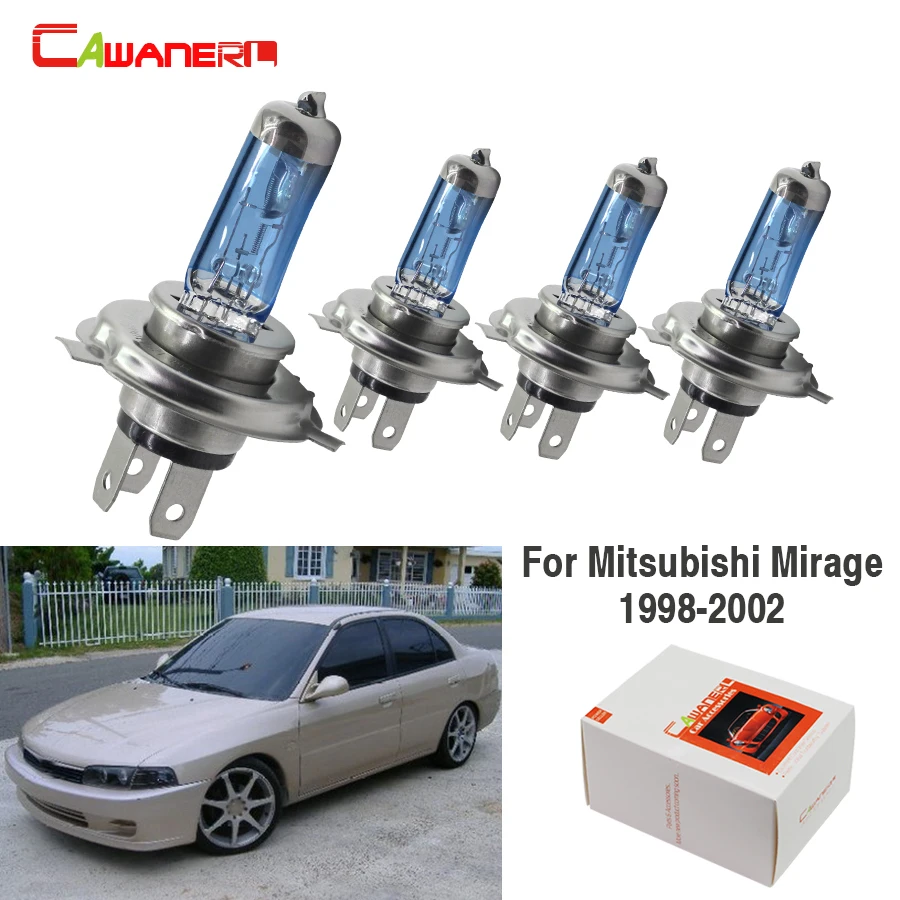 Cawaner для Mitsubishi Mirage 1998 2002 100W H4 автомобильные галогеновые лампы фар Hi/короче спереди