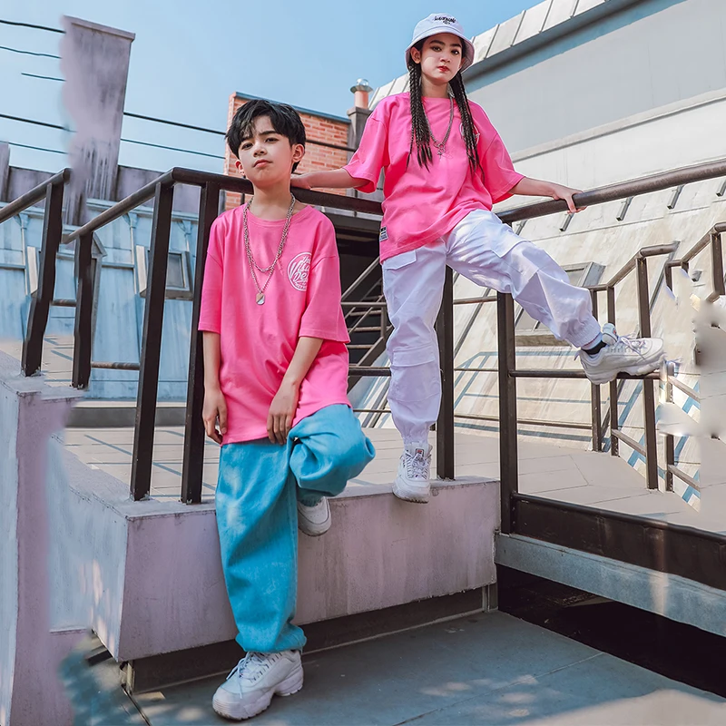 Джазовые костюмы для мальчиков и девочек одежда уличных танцев свободные