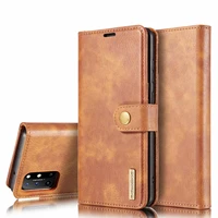 dg ming for oneplus 8 pro 8t leather wallet case detachable 2 in 1 split leather wallet phone covermagnetic