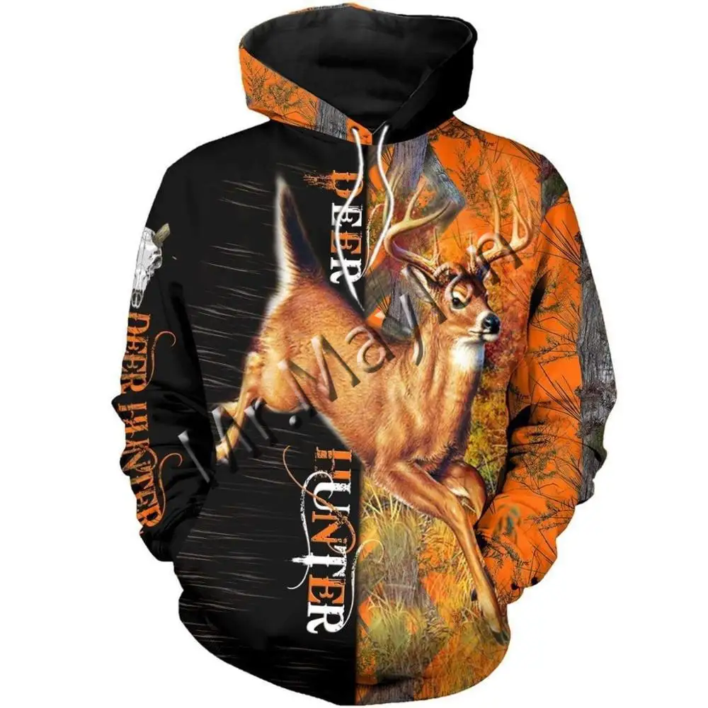 

Fashion 3D Print Bow Shooter Hunter Deer Hunting Colorful Unisex Sportswear Leisure Hoodie / Zipper / Sweatshirts / Jacket /S-63
