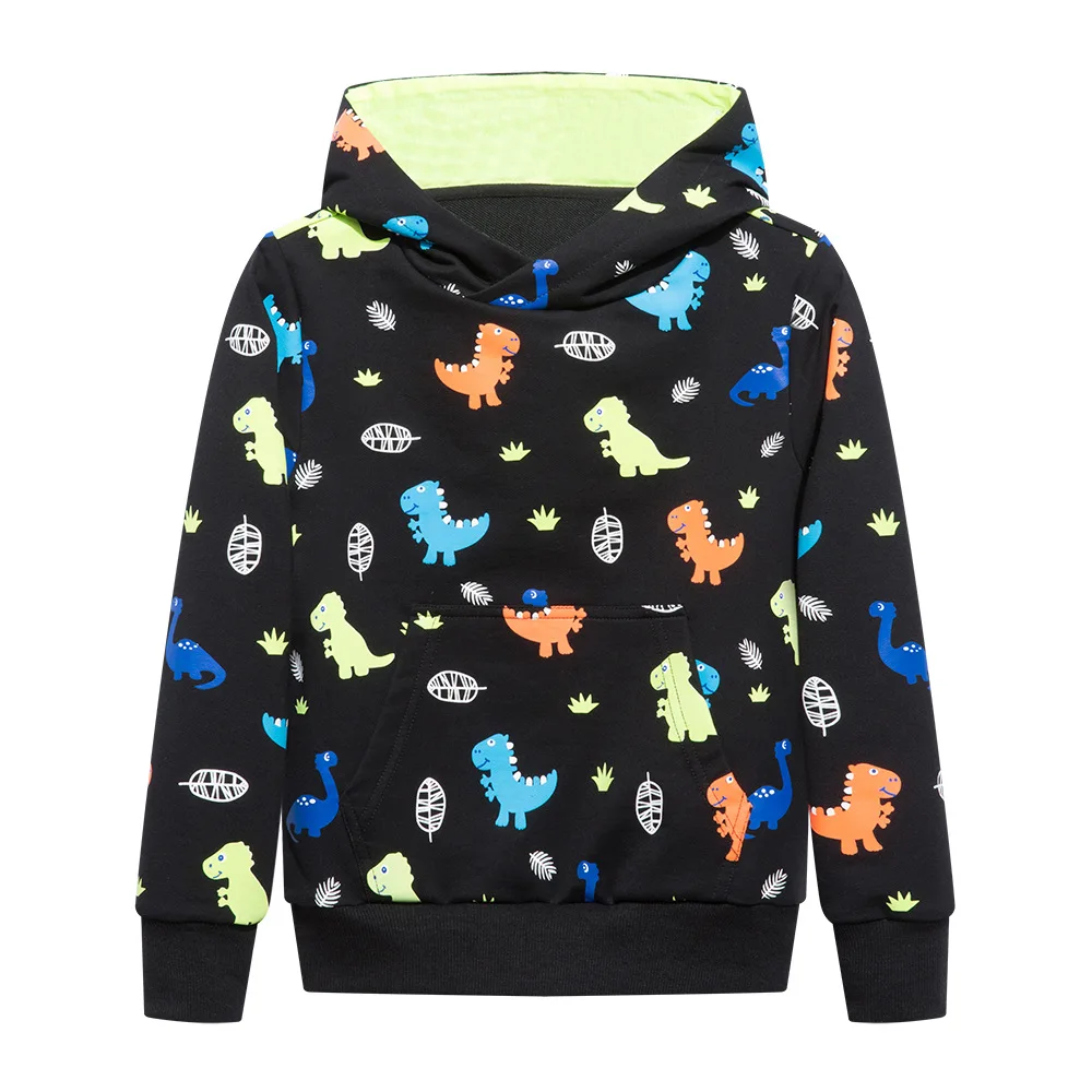 Детский флисовый спортивный костюм с капюшоном карманами-кенгуру |