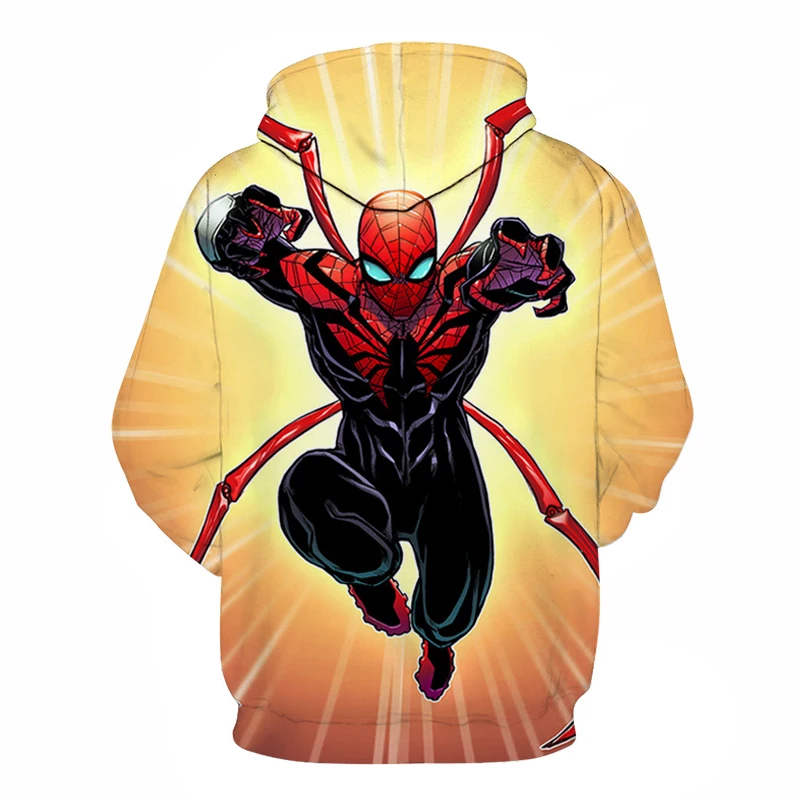 Новинка 2019 Горячая Marvel Comics Spiderman 3D толстовки Мужская Осенняя модная забавная