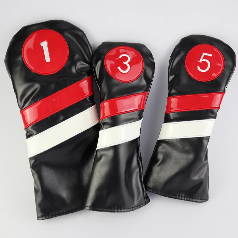 Чехол для головки клюшки гольфа Чехлы леса 1 3 5 Драйвер Фарватер ПУ