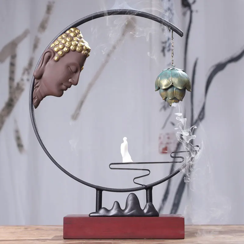 

Традиционный китайский крыльцо украшения керамический обратный поток Ладан горелки ТВ винный шкаф домашний декор лучше всего подходит для...