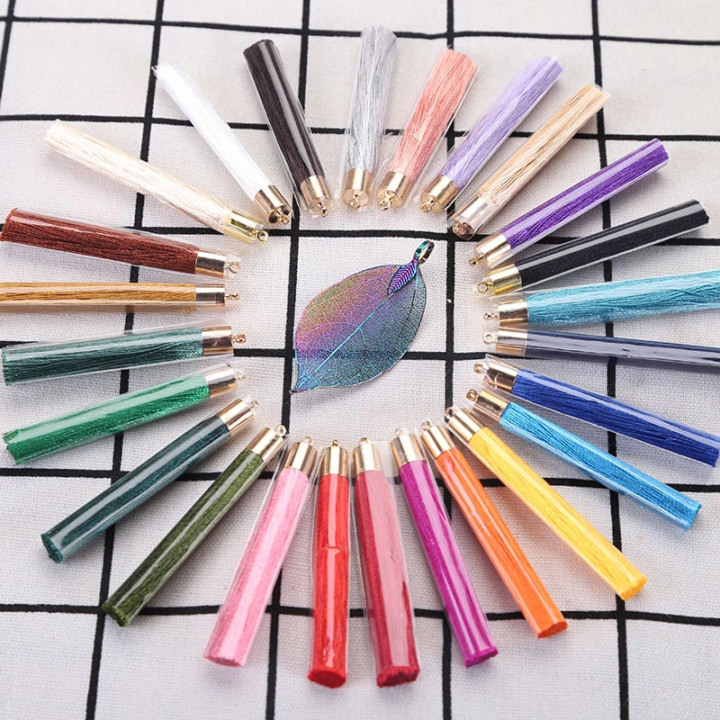 10Pcs Mini Metal Cap Tassel Jewelry Curtain Garments Decorative Accessories DIY Key Cell Phone Bag Fringe Trim Tassels Pendant | Дом и сад