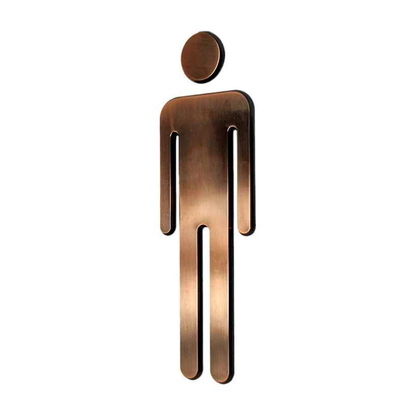 A Pair Men Women Toilet Door Sign Hotel Shopping Mall Wc Accessories |