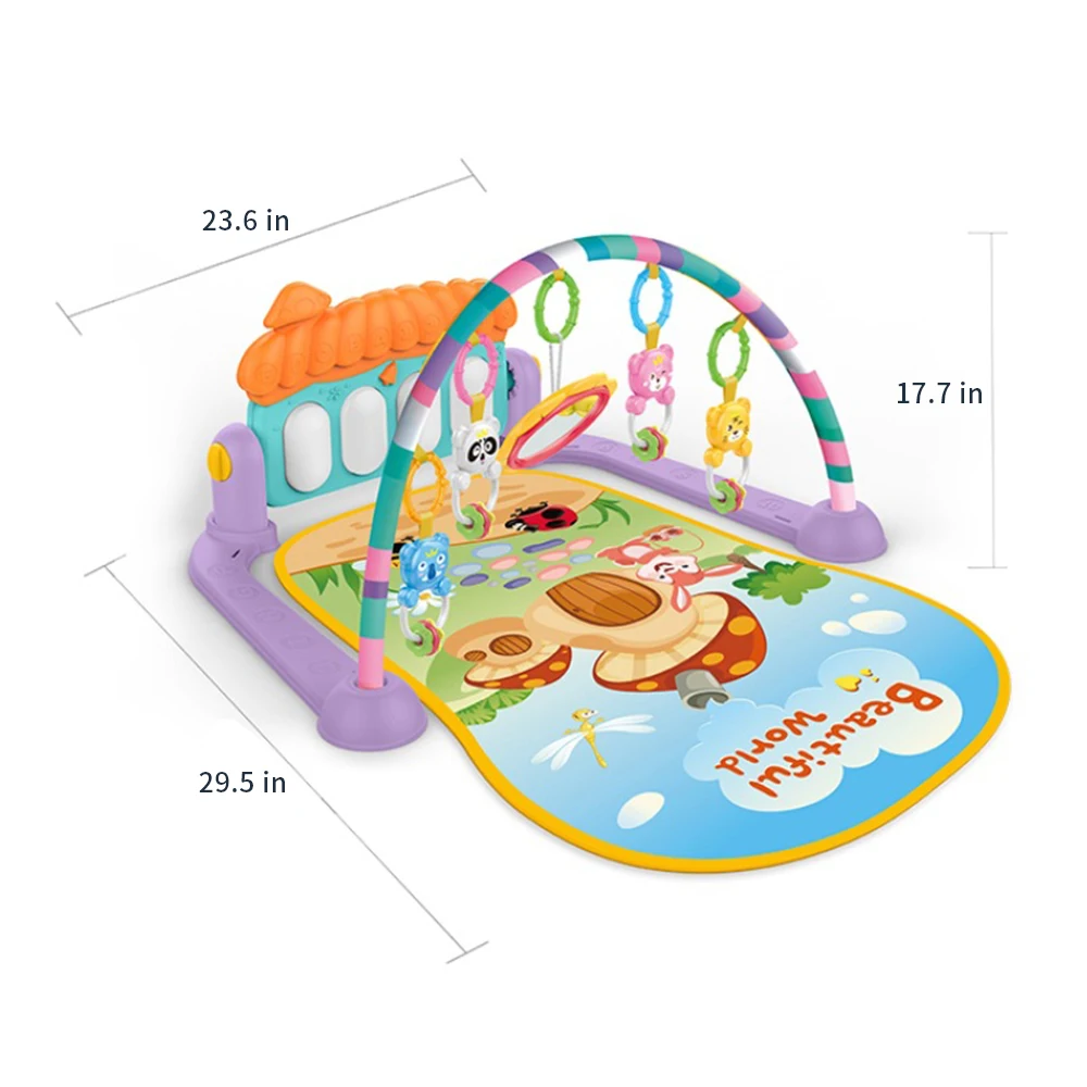 Гимнастика детский деятельности при удар и Play коврик для пианино центр с