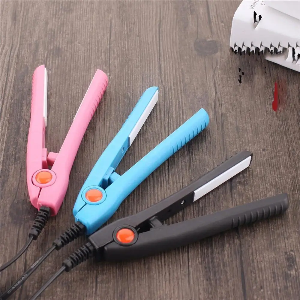 Мини Керамический выпрямитель для волос ионная Перманентная портативная