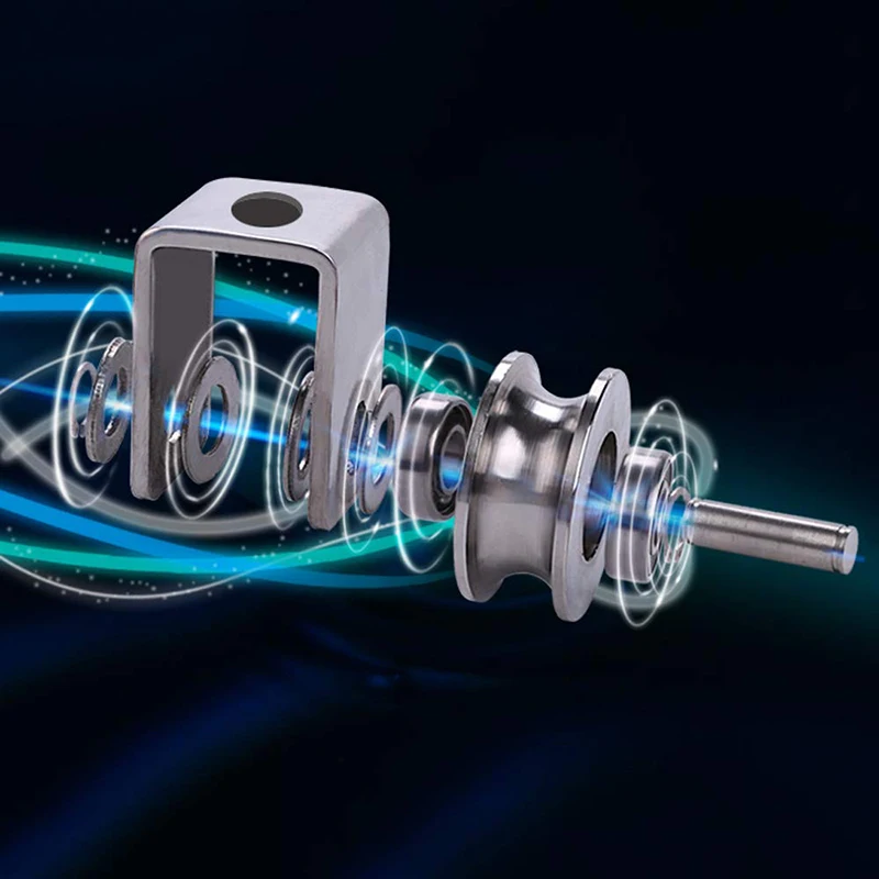 2 дюйма роликовые колеса подшипники U образный паз шкива съемные Heavy Duty рифленые