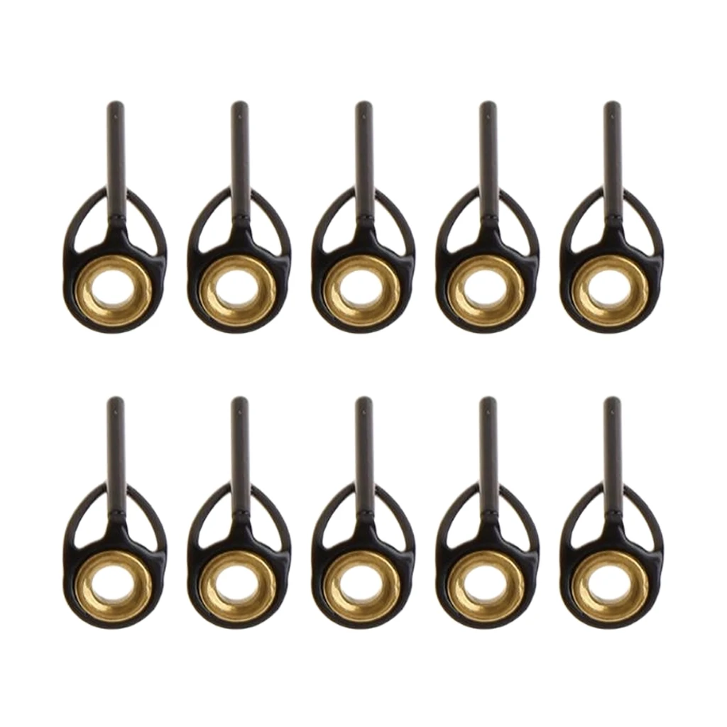 

10 шт. направляющих стержней для соленой воды износостойкие наконечники кольца для глаз полюса ремонтные рыболовные инструменты