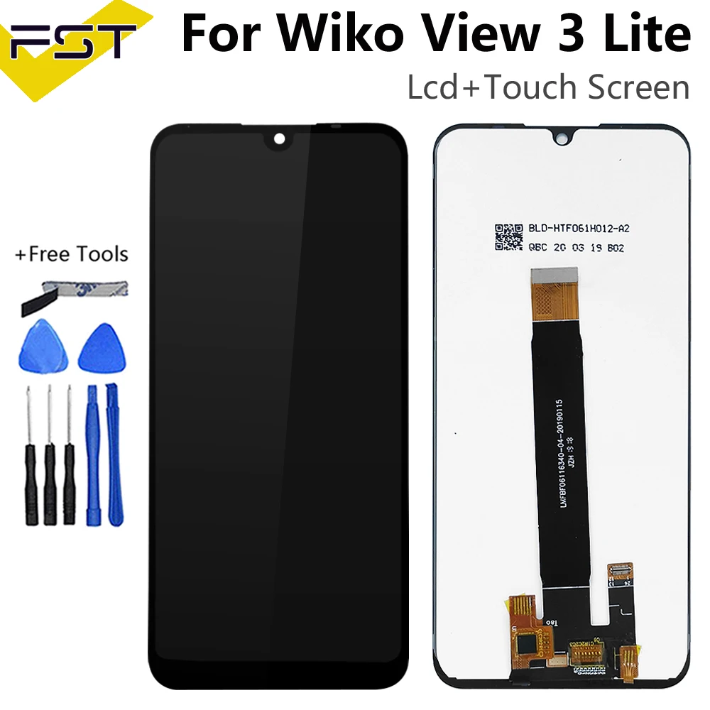 6 09 ''для Wiko View 3 Lite ЖК дисплей с сенсорным экраном дигитайзер аксессуары для