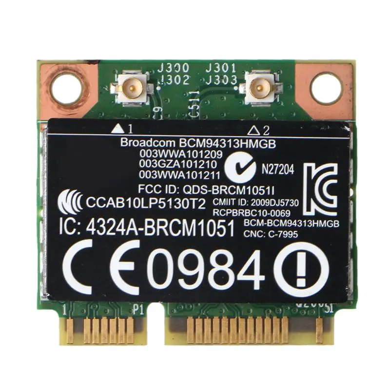 Фото Для Broadcom BCM94313HMGB BCM20702 Wifi + 4 0 Bluetooth половинный мини PCI-E адаптер беспроводной карты