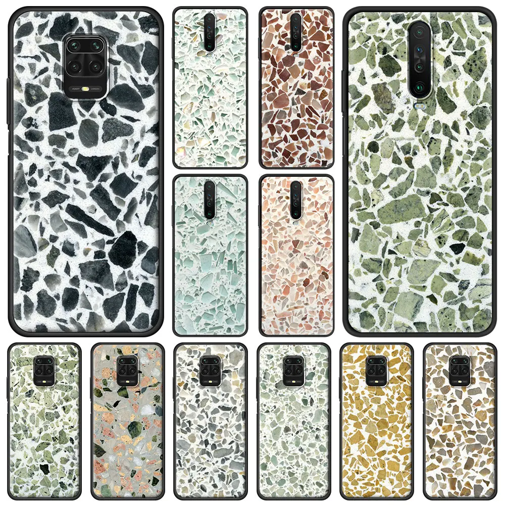 

Terrazzo Phone Cases For Redmi Note 7 8 8T 9 Case Soft Silicon Cover For Redmi 8 8A 9 9A 9C Note 9S 10 Pro Shell Fundas Coque