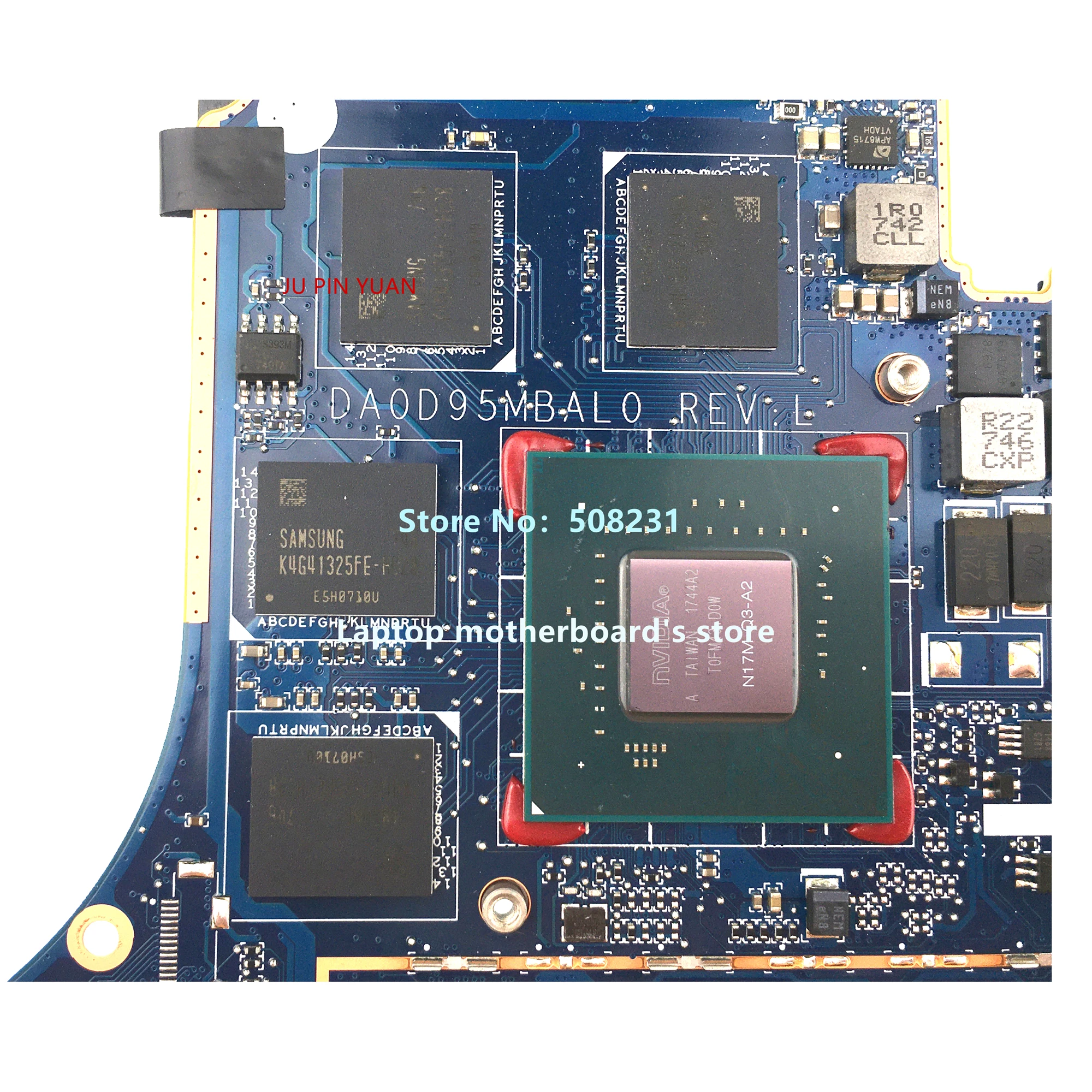 Материнская плата для ноутбука HP ZBOOK X2 G4 L13281-601 DA0D95MBAL0 L13281-001 с SR3L8 I7-8650U CPU N17M-Q3-A2 GPU DDR4
