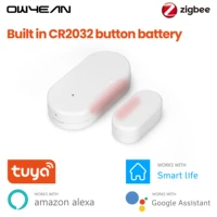 tuya zigbee 3 0 smart contact detectors security gate door window sensor transducer smart life home works with alexa google home