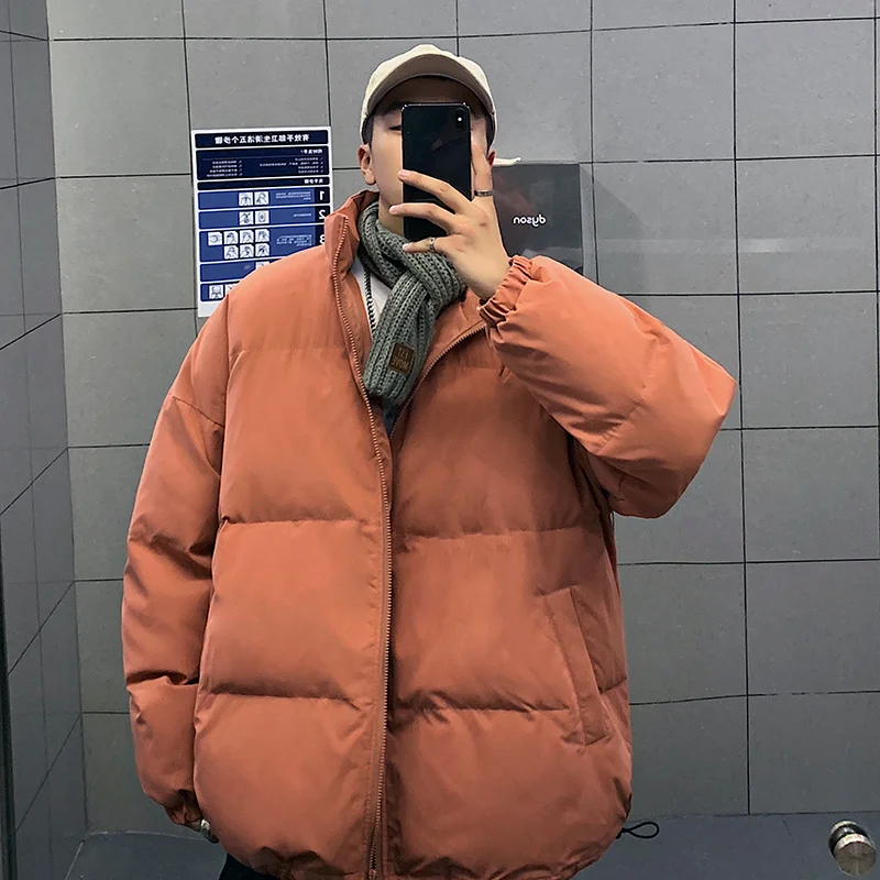 Winter Jacket Men Warm Fashion Multicolor Stand-up Collar Coat Men Korean Casual Loose Short Coat Mens Parker Padded Jackets