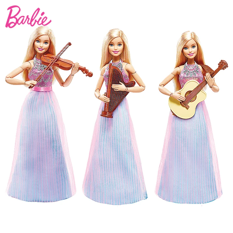 Кукла Барби скрипач девочка музыкальная игрушка рождественский подарок детский