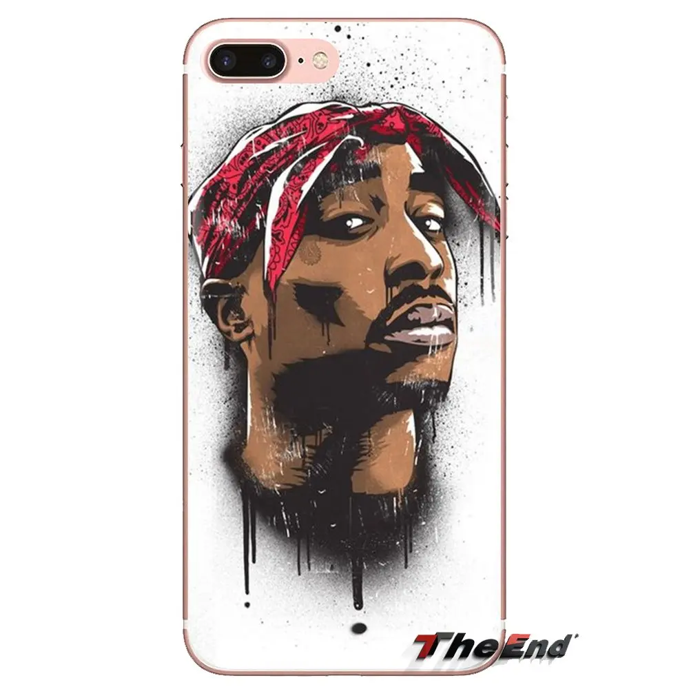 Модная обувь в стиле хип-хоп человек 2pac прозрачный мягкий чехол из ТПУ с принтом