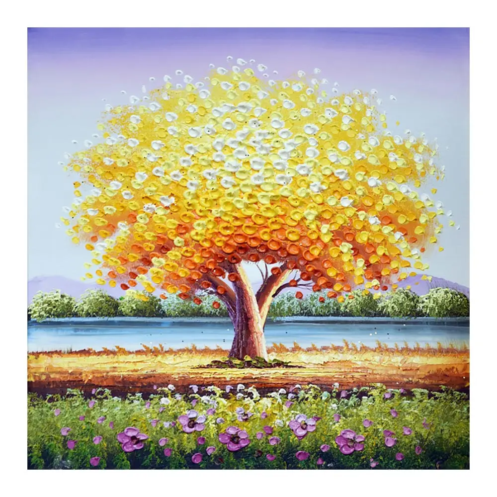 

Yellow Big Tree Diamond Painting Oil Round Full Drill Nouveaute DIY Mosaic Embroidery 5D Cross Stitch Home Decor Gifts