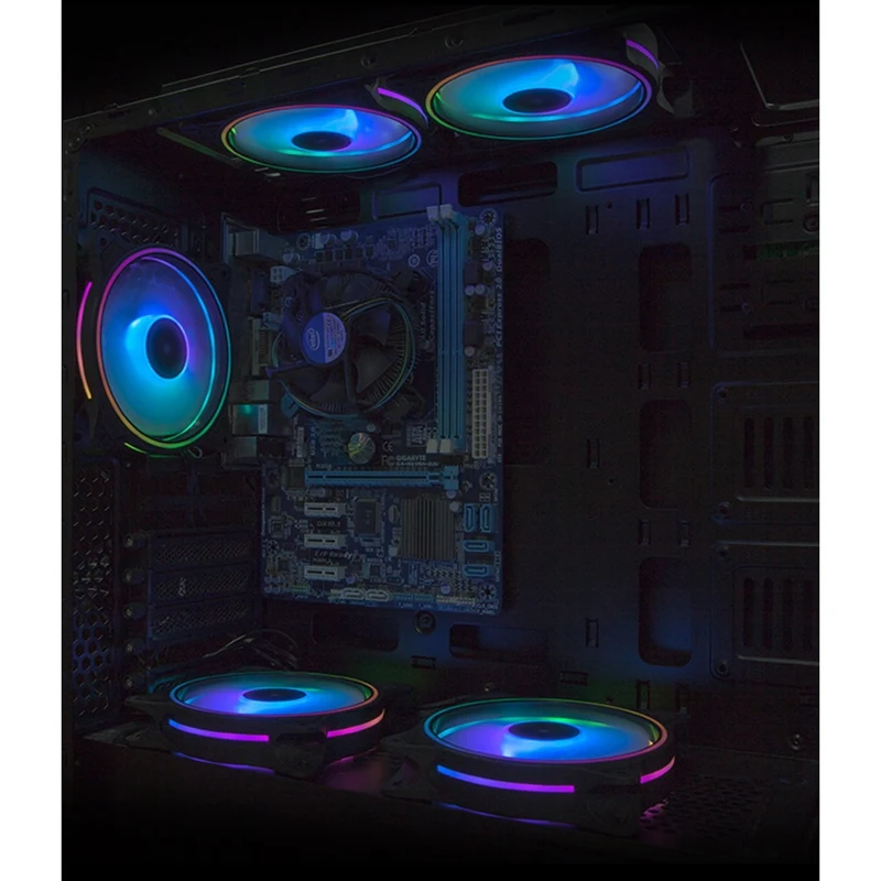 Вентилятор охлаждения ПК 4 контакта 120 мм с эффектом солнечного затмения |