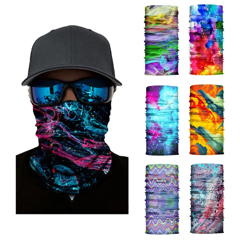 

High Elastic 3D Bandana Cycling Scarf Headwear Face Mask Tube Bike Ski Hiking Fashion Magic Bandanas Balaclava Women Men
