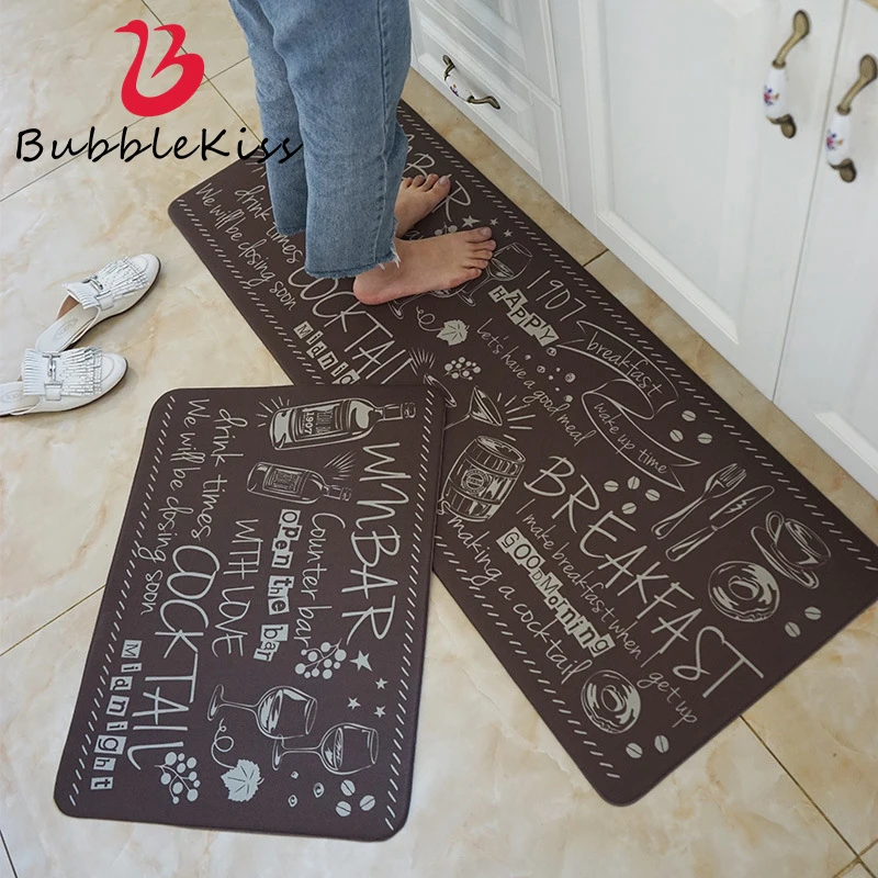 Простой мягкий кухонный коврик из ПВХ домашние ковры для гостиной спальни