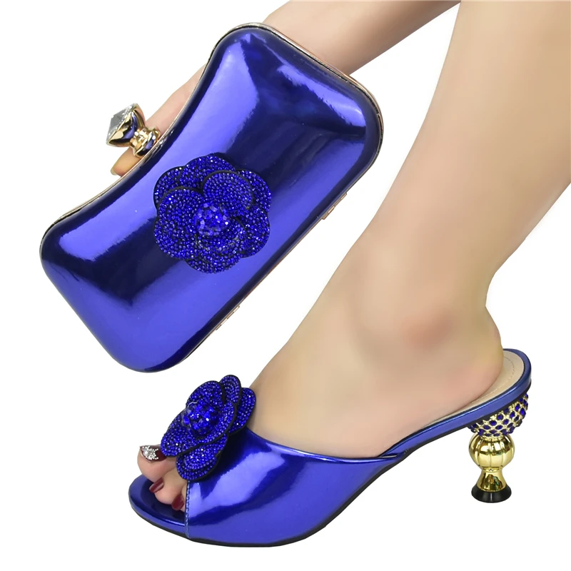 

Italian design Shoe and Bag Set for Party New Fashion Women Party Shoes and Matching Bags Sets Decorated with Appliques