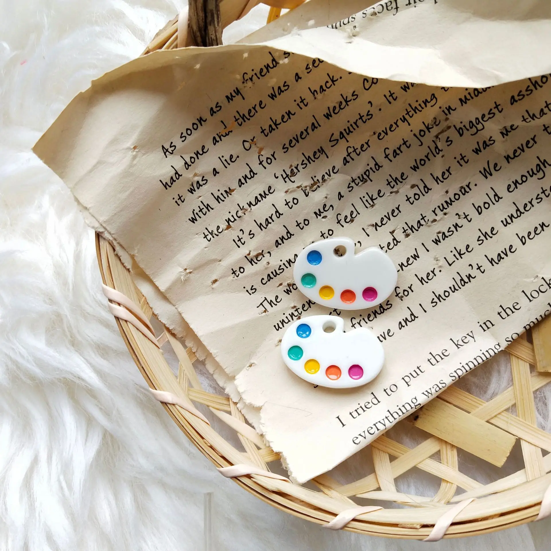 

2020 Trend Earrings Jewelry for Women Summer palette art cartoon Earrings Earrings Fashion Woman Earrings 2020 for Gifts