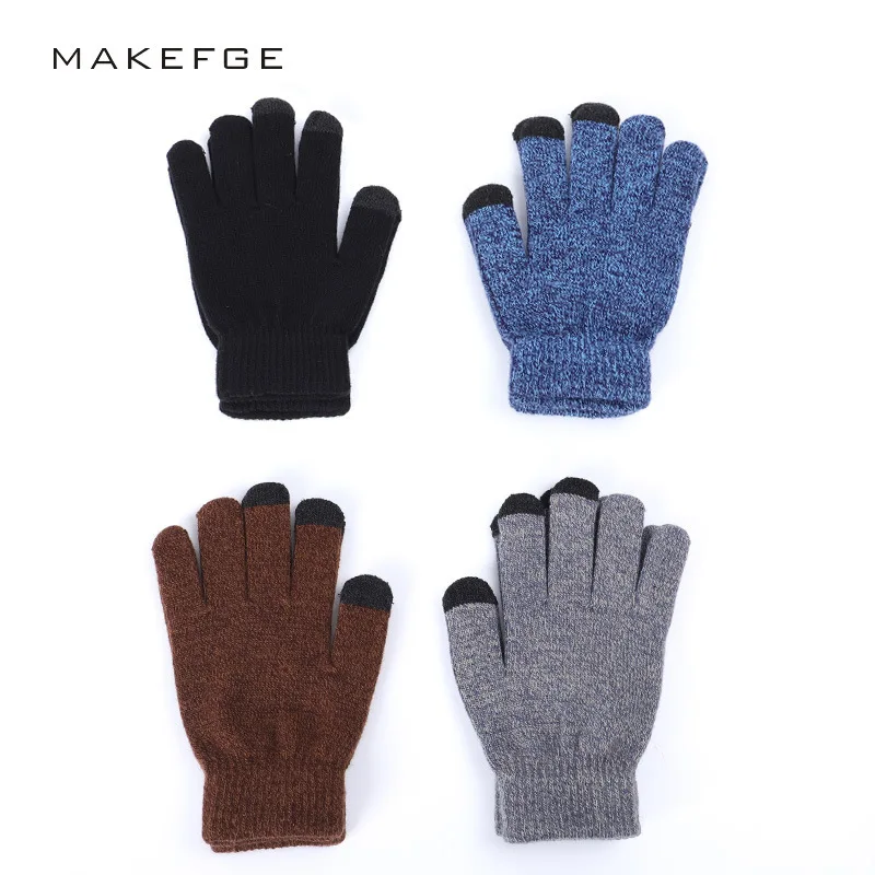 Месте более анти-скользящие перчатки чтобы согреться сенсорный Однотонная