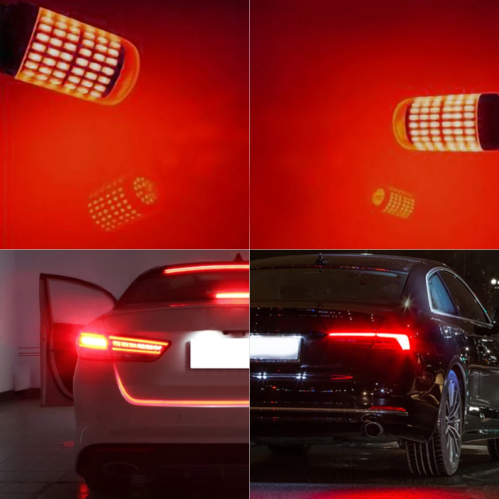 

SALE BAY15D 1157 Turn Signal Light Canbus No Error Super Bright Led Bulb Amber Blinker T20 LED 7440 W21W W21/5W led Bulbs