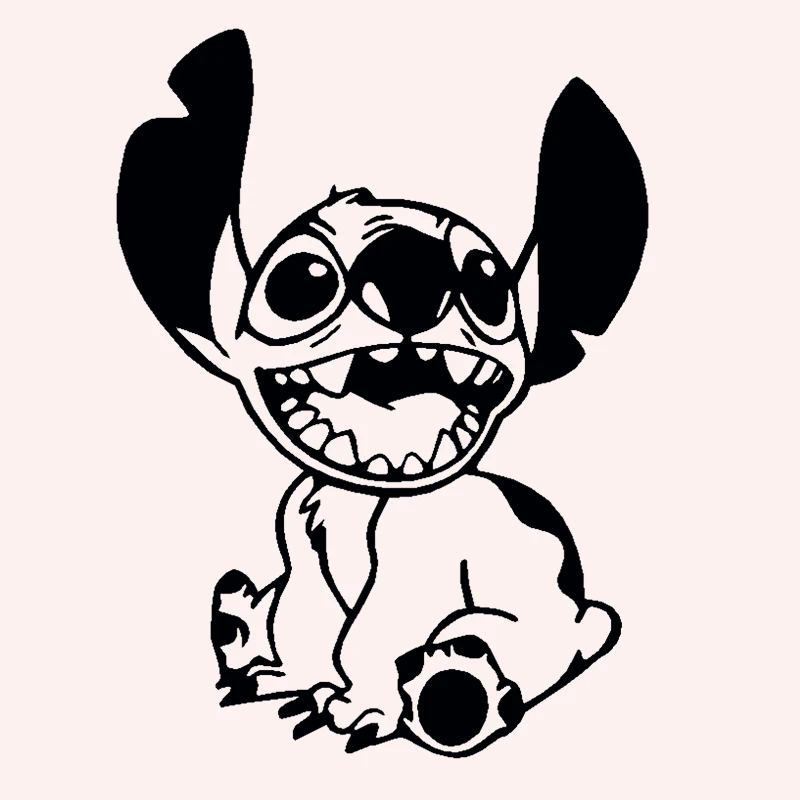 

Stitch Cartoon Lovely Funny Car Stickers Decoration Creative Decals Trunk Windshield Auto Tuning Styling KK Vinyl