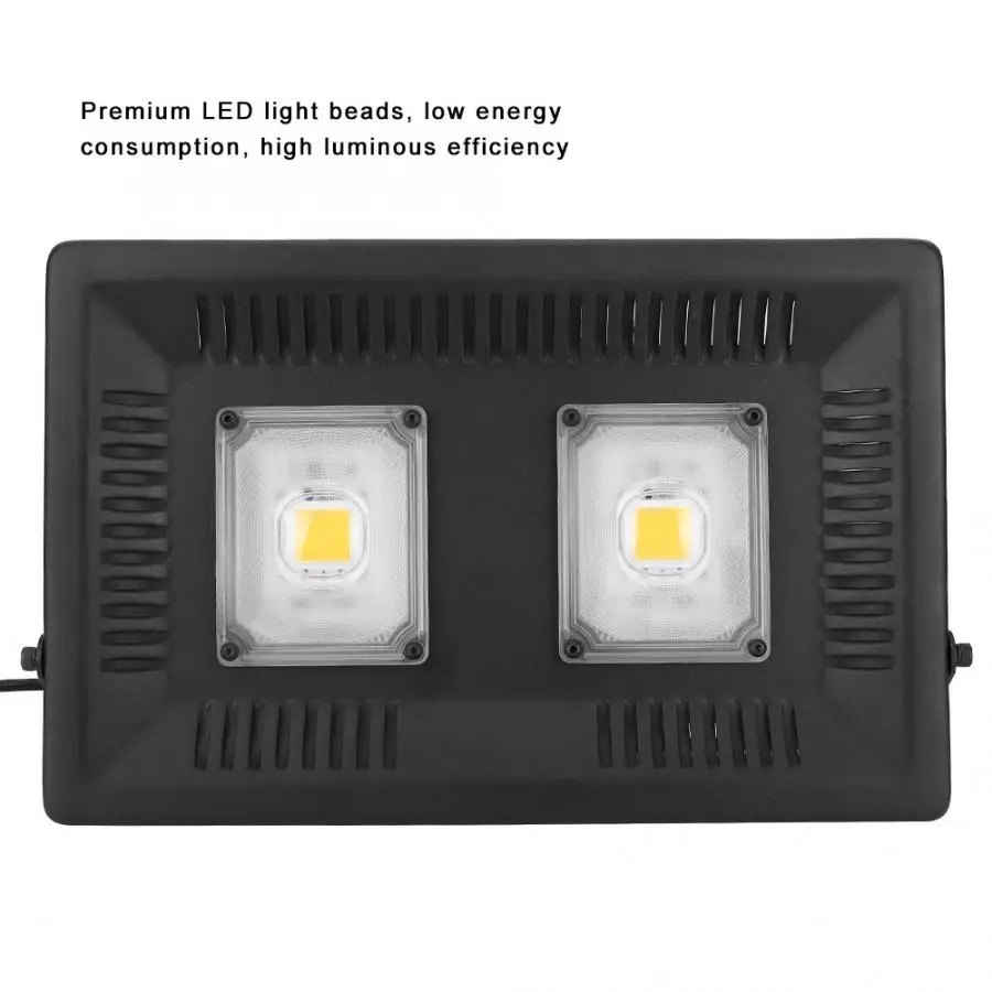 AC 110-220V 100W Солнечная приведенная в действие светодиодный растения растут свет полный Specttrum COB для сельскохозяйствнных ламп для Крытый парниковый поставляется с одной главной балкой с крючком
