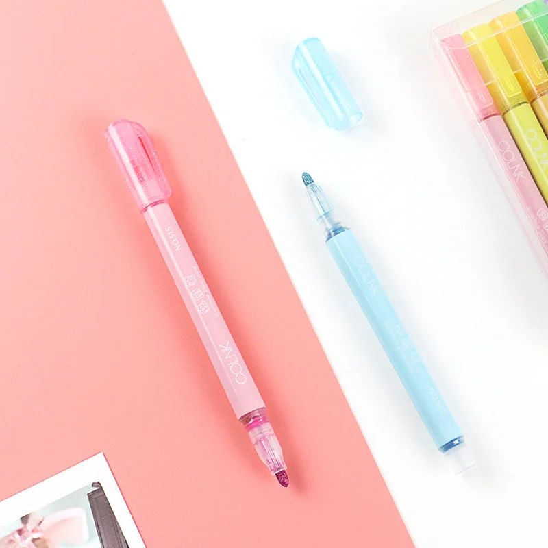 Художественные маркеры Flash Oil Ink Набор двусторонних маркеров для письма с толстым