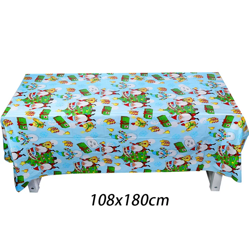 180cm tablecloth-E Счастливого Рождества фоторамка реквизит Рождественские настольные украшения Navidad праздничные вечерние фоторамки год noel - Цвет: 180cm tablecloth-E