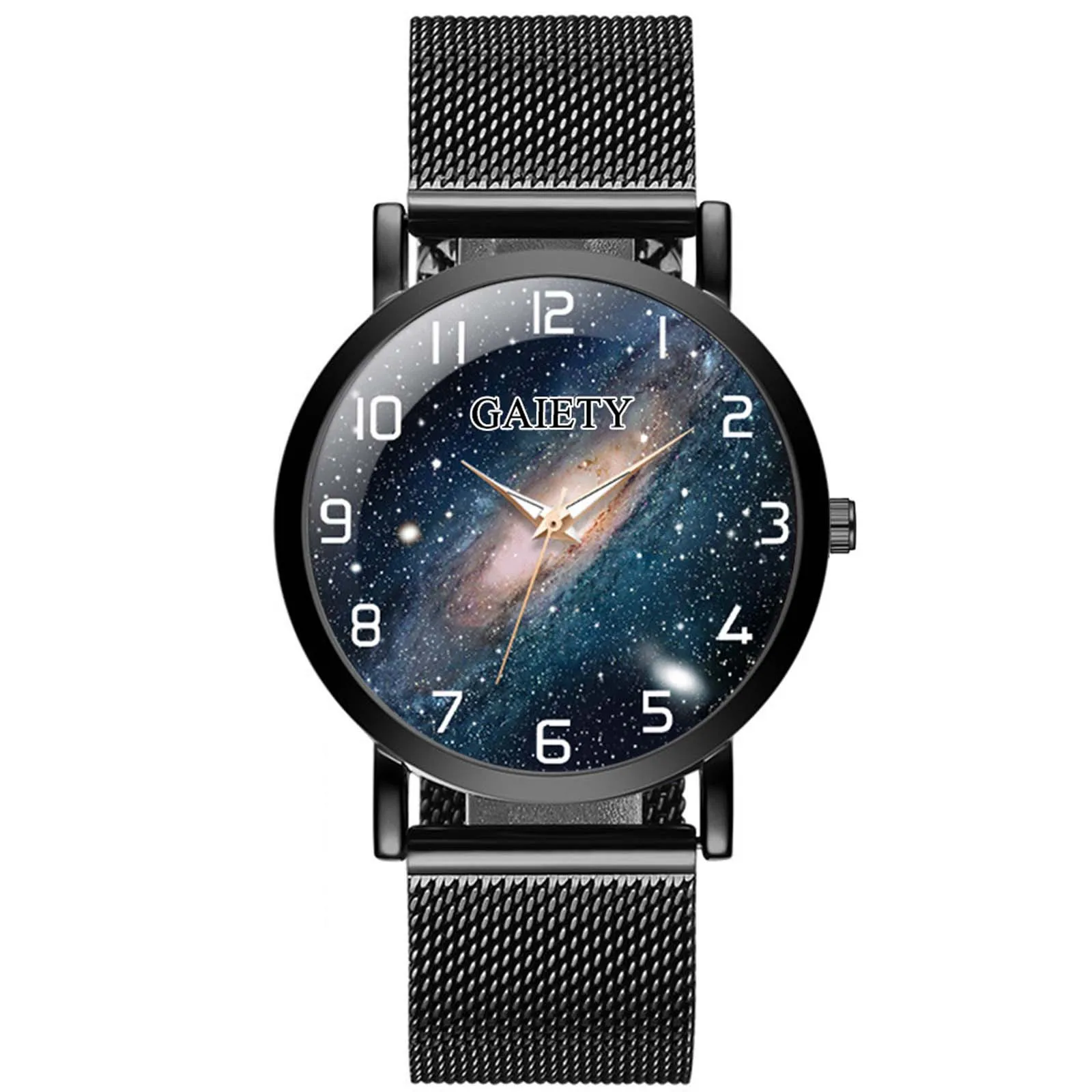 

New Luxury Women Watch Lady Stainless Steel Mesh Belt Wristwatch Analog Universe Dress Quartz Watch Jewelry Reloj Mujer A50