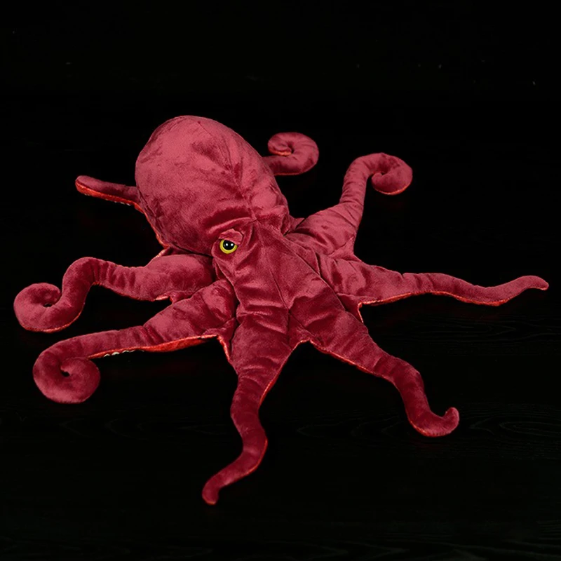Фото Реалистичные Плюшевые игрушки-осьминог мягкий кальмар мягкая игрушка морские