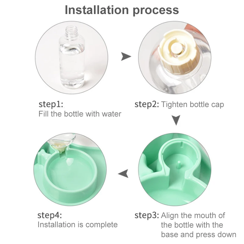Миска для собак с двумя чашами щенков питатель воды милая нержавеющая сталь