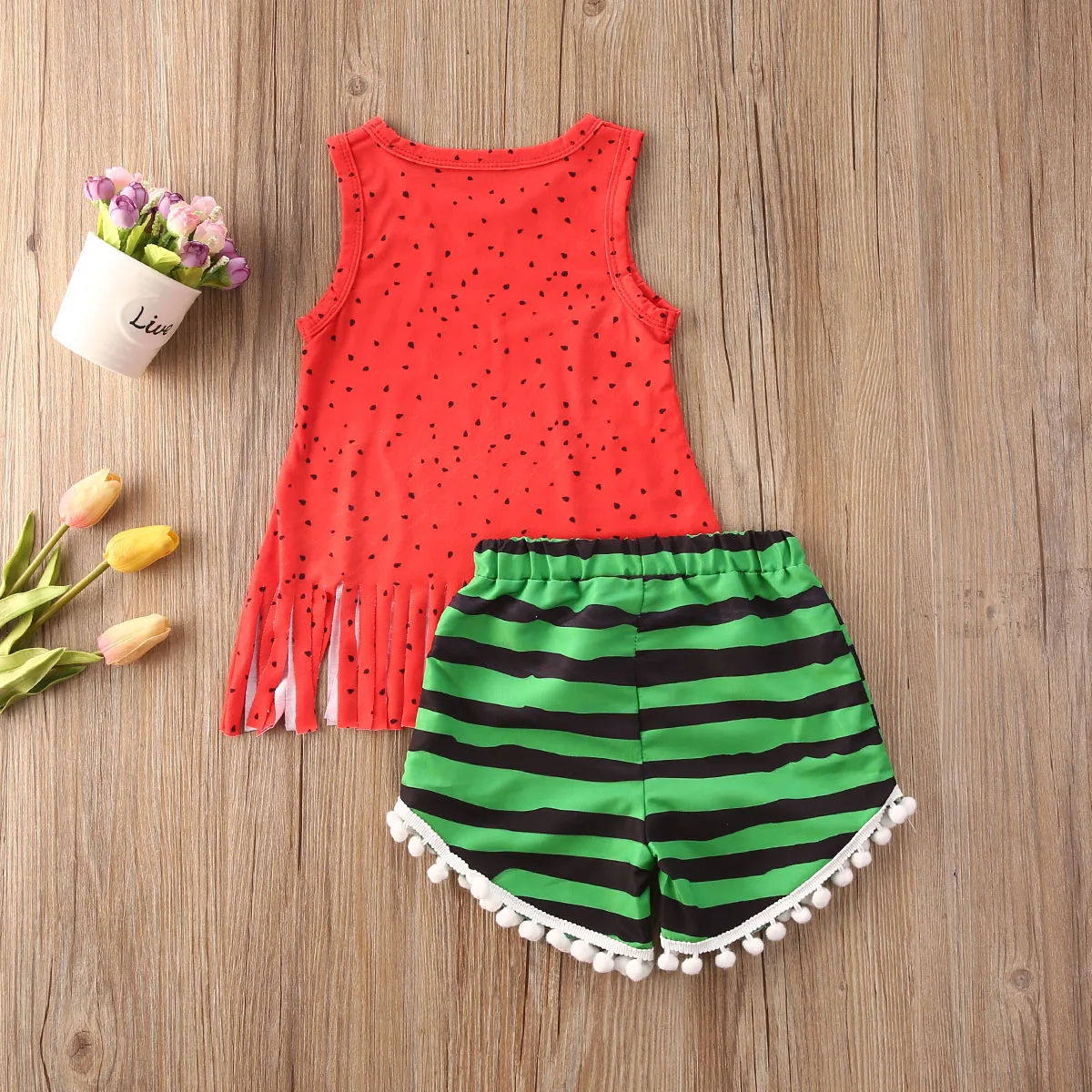 Женский летний комплект одежды для маленьких девочек и мальчиков красный жилет