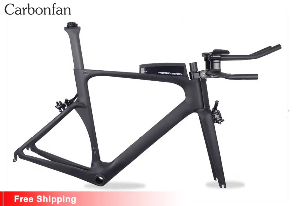 Карбоновая рама для велосипеда Carbonfan Aero triathlon карбоновая tt 2017 miracle bikes 700c 49/52/54/56/59