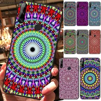 chenel color flower mandala soft phone case capa for huawei y5 ii y6 ii y5 y6 y7prime y9 2018 2019