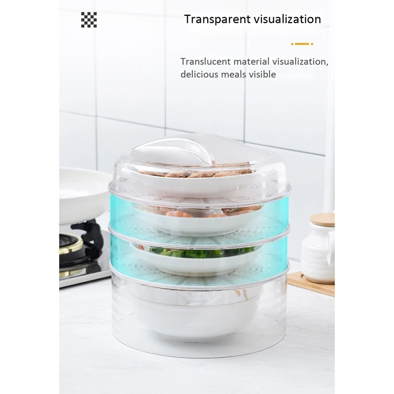 

5 Pcs/Set Insulation Kitchen Mosquito Cover Multi-Layer Superimposed Food Preservation Cover Multifunctional Food Cover