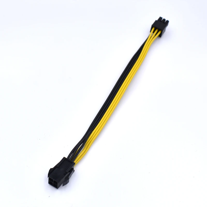 60 шт./лот 20 см Высококачественный 18AWG ATX CPU 4 контактный для GPU PCI E 6 адаптер кабель
