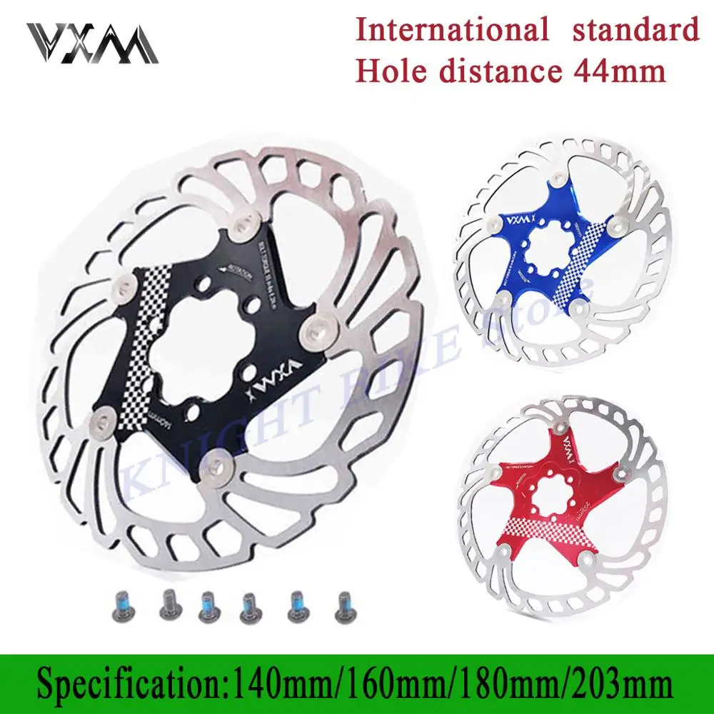 VXM MTB дорожный велосипед дисковый тормоз охлаждающий плавающий ротор 203 мм 180 160 140 6