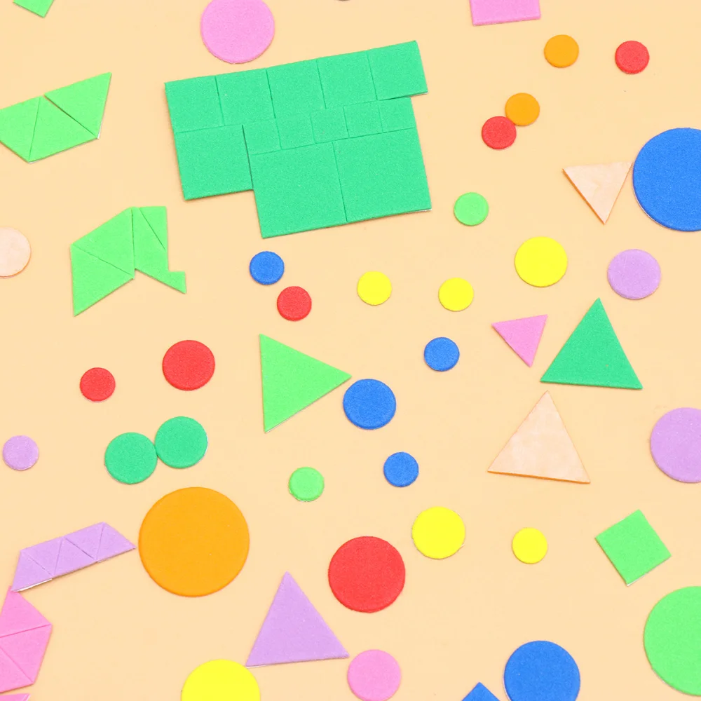 1000 Uds. Pegatinas creativas de espuma EVA autoadhesivas DIY pasta de jard&iacute;n de infancia decoraci&oacute;n de pared para ni&ntilde;os (estilo aleatorio)-3